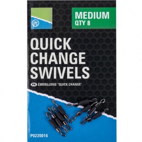 Preston Quick Change Swivels - roz. S łącznik