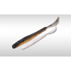 LEFTAIL WORM 3.4": 3.4" - 8.6 cm (Smoker) FLOATING