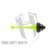 Herakles Mini Soft Baits- Ringo Tail (50 mm) kolor BLACK CHARTREUSE