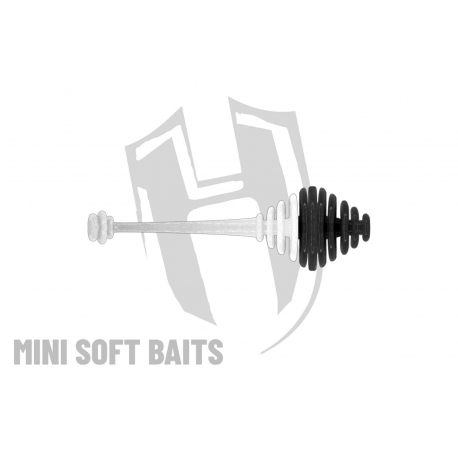Herakles Mini Soft Baits- Ringo Tail (50 mm) kolor BLACK White