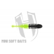 Herakles Mini Soft Baits- RINGO (42mm) kolor BLACK CHARTREUSE