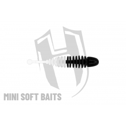 Herakles Mini Soft Baits- RINGO (42mm) kolor Black White