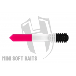 Herakles Mini Soft Baits- TAD (75mm) kolor BLACK WHITE PINK