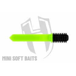 Herakles Mini Soft Baits- TAD (75mm) kolor BLACK CHARTREUSE