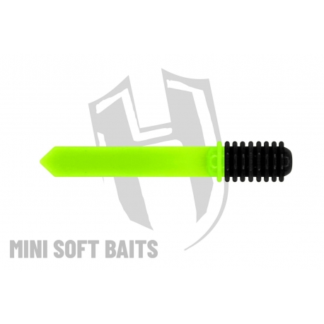 Herakles Mini Soft Baits- TAD (75mm) kolor BLACK CHARTREUSE