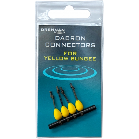 Drennan - Dacron Connectors Medium Yellow 4szt