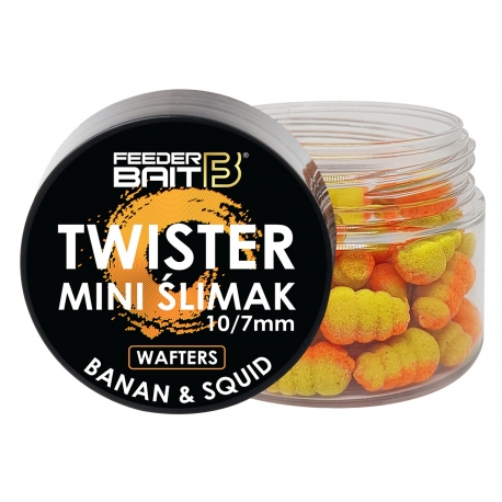 Mini Ślimak Wafters - Banan & Squid - Feeder Bait