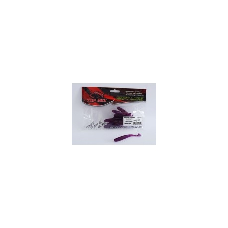 Top Mix Shiner Shad Fioletowo-Czerwony 76 mm