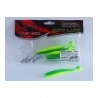 Top Mix Shiner Shad Zielono-Żółty 100 mm