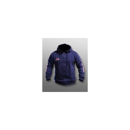 Bluza z kapturem Team Top Mix w kolorze niebieskim - XL
