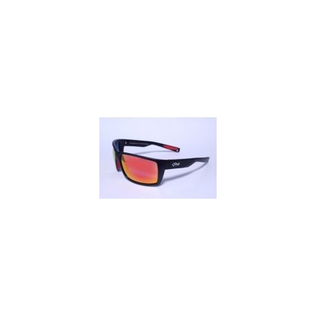 TOP MIX Okulary przeciwsłoneczne sportowe z polaryzacja w kolorze czerwonym z etui