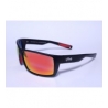 TOP MIX Okulary przeciwsłoneczne sportowe z polaryzacja w kolorze czerwonym z etui