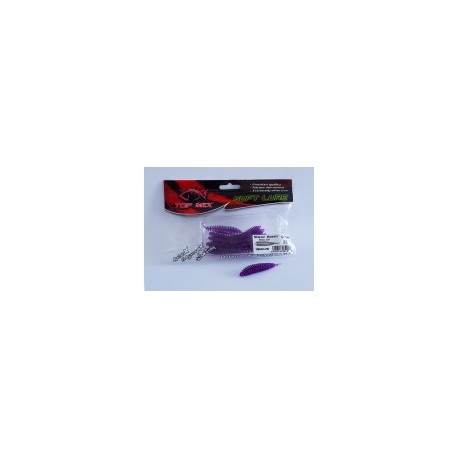 Top Mix Shiner Worm Fioletowo-Czerwony 60 mm