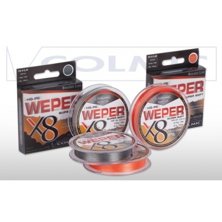 Colmic WEPER X8 GREY - plecionka 150yd