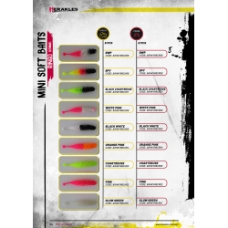 Herakles Mini Soft Baits- RINGO (65mm) kolor BLACK CHARTREUSE