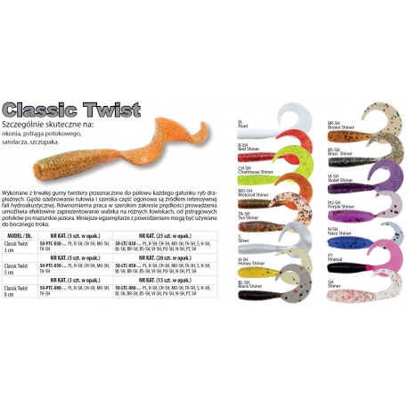 Robinson Classic Twist 3 cm Chartreuse Shiner - twister