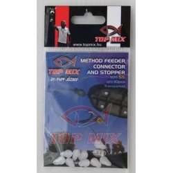 Top Mix Method Feeder Connector And Stopper - Fluorocarbon SS - łacznik
