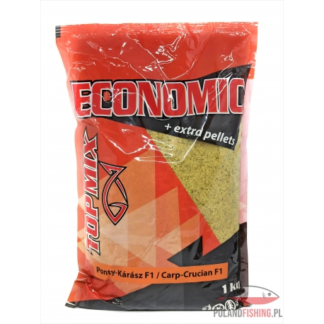 Top Mix ECONOMIC + Extra Pellet 1kg Karp - Karaś F1