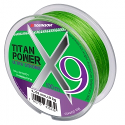 Robinson Plecionka Titan Power X9 – jasnozielona 0,25 mm